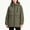 Army Green, variant on Rain Jacket for Women Long Sleeve Solid Color Hooded Waterproof Raincoats Lightweight Windbreakers with Zipper Pockets Outdoor Hiking Travel Running Red S