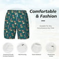 thumbnail image 5 of Sigee Frog and Mushrooms Print Mens Swim Trunks with Compression Liner Quick Dry Swim Stretch Beach Shorts with Pockets,S-3XL, 5 of 7