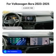 thumbnail image 3 of MOOKAKA Dual 12.3 inch Carplay Screen/Radio/Multimedia Player for Volkswagen Bora 2023 2024 2025 Universal Car Navigation/GPS Upgrade Headunit Android Display 1080P Touch Screen Replace System, 3 of 13