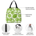 thumbnail image 3 of Yiaed Green Various Lemons Print Insulated Lunch Bag Reusable Cute Tote Lunch Box, Leakproof Cooler Lunch Bags for Work Office Travel School Picnic, 3 of 5