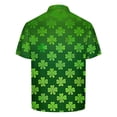 thumbnail image 6 of lcziwo Men's Holiday Polos Shirt St Patricks Day Shamrock Printed T-Shirts Fashion Summer Short Sleeve Golf Shirts Big and Tall Blouse Tops, Multicolor, S, 6 of 6