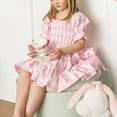 thumbnail image 5 of Girls Casual Dress Kids Summer Lantern Sleeve Cute Daily Party Princess Dresses for 7-12 Years, 5 of 10