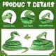 thumbnail image 5 of Peluche HyDren con forma de boa serpiente gigante, 200 cm, color verde, 5 of 6