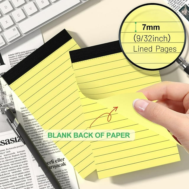 YAOMOBB Gift For Colleagues Small Note Pads Pack 10 Pack 3x5 Lined Writing Pads 30 Sheets Per Notepad Home Office School Practical Gift Idea