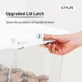 thumbnail image 3 of L Clear Plastic Storage Bins with Lids Stackable and Nestable Storage Boxes with Lids Large Plastic Storage Containers for Garage Closet Kitchen s, 3 of 5