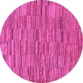 thumbnail image 1 of Ahgly Company Indoor Round Abstract Pink Modern Area Rugs, 7' Round, 1 of 4