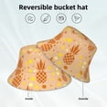 thumbnail image 5 of Easygdp Pineapples Double-Sided Reflective Fisherman Hat,Sun Visor,Casual Hat,Fluorescent Hat,Suitable For Outdoor And Night Walking,Unisex, 5 of 9