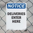 thumbnail image 4 of Deliveries Enter Here OSHA Notice Aluminum Sign 24 Inch x 18 Inch - 10 Pack, 4 of 8