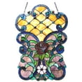 thumbnail image 2 of CHLOE Lighting ROZE Tiffany-glass Victorian Window Panel 24" Height, 2 of 2