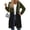 Army Green_DB29, variant on Long Zip Up Hoodies for Women Double Zipper Jacket Tunic Sweatshirts Fall Winter Fashion Clothes with Pockets Army Green S