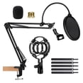 thumbnail image 4 of Soporte para Micrófono 360° ZONAR Brazo Multifuncional C/ Accesorios Ajustable Color Negro, 4 of 5