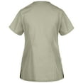 thumbnail image 2 of Panda Uniform by HeedFit Unisex Two-Pocket Button-Front Scrub Top – 6XL Khaki, 2 of 4