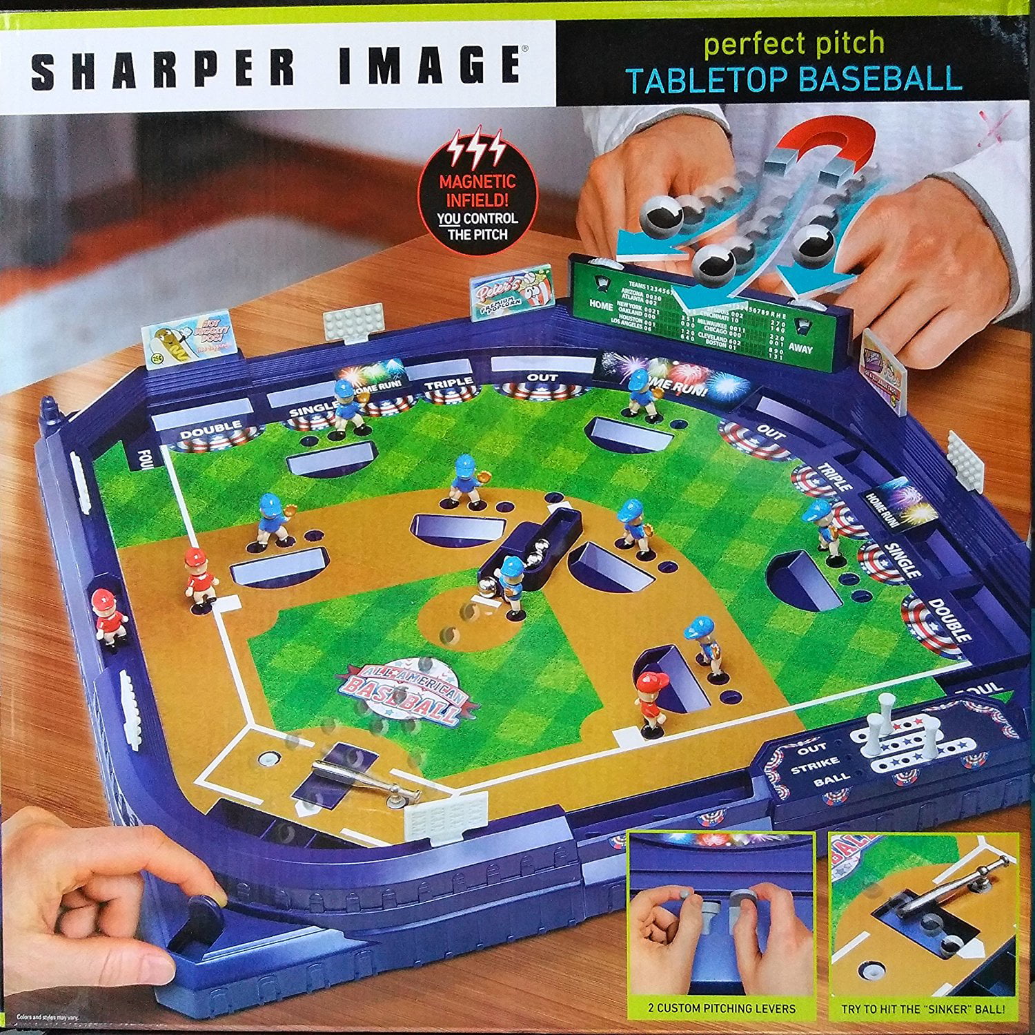 Sharper Image Pitch Tabletop Baseball Game 1320023 for sale online