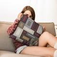 thumbnail image 6 of Geometric Abstract Pillow Covers 20x20 Inch Linen Decorative Square Throw Pillow Covers for Home Sofa Bedroom Outdoor Indoor, 6 of 6