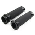 thumbnail image 2 of ZS 1" Black Motorbike Handlebar Hand Grips Fit For Harley Touring Sportster Dyna Softail VRSC, 2 of 7
