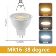thumbnail image 1 of Foco LED de ahorro de energía, lámpara halógena, GU10 MR16 GU5.3 AC100-240V AC220V, luz blanca cálida no estroboscópica, 3W-8W, puede reemplazar 30W 50W, 1 of 4