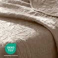 thumbnail image 5 of Clara Clark Quilt Sets, 5 Piece Lightweight Reversible Quilt Bedspread, Grid Weave Coverlet Bedding Set, Queen Beige Cream, 5 of 9