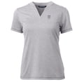 thumbnail image 2 of Women's Cutter & Buck Heather Gray Emory Eagles Forge Blade V-Neck Top, 2 of 3