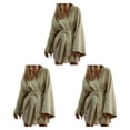 thumbnail image 2 of Qarigey Algodón Lino Mujer Vestido de noche Manga larga Lindo Niñas Damas Pijamas Ropa de dormir Lencería Ropa de dormir Verde M Type1 NO1, 2 of 6