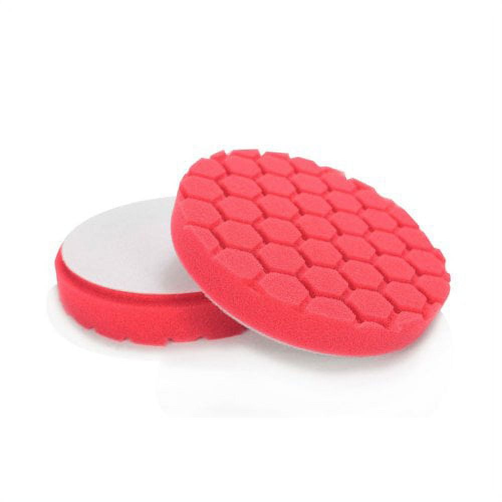 CHEMICAL GUYS 5.5 INCH RED HEX-LOGIC QUANTUM FINESSE FINISHING PAD