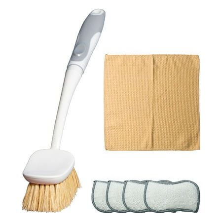 

Mouliraty Clearance Sale Cleaning Brush Dish Brush Set With 4Pcs Kitchen Dish Sponge & Rag Scrub Brush Set For Kitchen