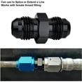 thumbnail image 3 of EVIL ENERGY 6un Coupleur Mâle Évasement Raccords Droits Aluminium Noir 2 Pièces, 3 of 4