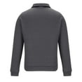 thumbnail image 6 of Oversized Sweatshirt for Men Quarter Zip Long Sleeve Drop Shoulder Casual Pullover Tops Vintage Letter Print Athletic T-Shirt, 6 of 6