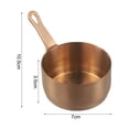 thumbnail image 1 of beisidaer Pot à Sauce 100Ml en Acier Inoxydable Mini Casserole - Bronze L, 1 of 6