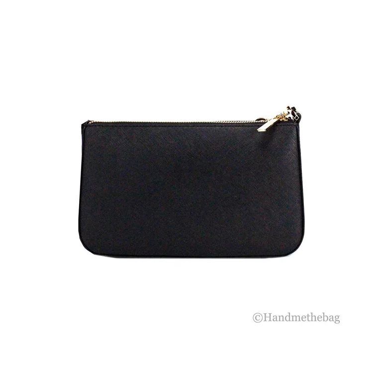 MICHAEL KORS ブラックケース Michael Kors Small Jet Set Black Saffiano Leather Tech Crossbody