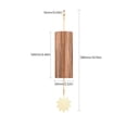thumbnail image 3 of Carillón de viento Campanas de chakra Campanas de viento de bambú natural Acorde de meditación Campanilla de viento para jardín al aire libre Patio Decoración del hogar Meditación Zen Relajación Tomshoo carillón de viento, 3 of 6