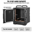thumbnail image 3 of Insulated Food Pan Carrier Stackable Catering Dishbox 81QT Chafing Dish, 3 of 9