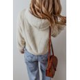 thumbnail image 3 of Redhotype Chic White Plush Hoodie - Cozy & Windproof, LS, 3 of 8