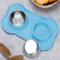 thumbnail image 5 of Comederos para perros de acero inoxidable y bebederos para perros con sistema antiderrames y antideslizante., 5 of 5