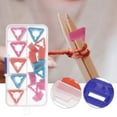 thumbnail image 2 of Miangastore 18 Pcs Needle Cap Assorted Color Triangle Durable For Knitters Diy Projects Crafts, 2 of 8