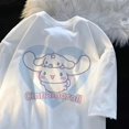 thumbnail image 1 of Sanrio-Camiseta de manga corta Y2k para mujer, ropa de dibujos animados Cinnamoroll de gran tamaño, camisetas de Anime informales sueltas, Tops de calle, 1 of 4