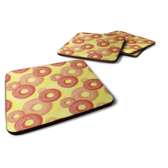 Watercolor Just Donuts Foam Coaster Set of 4