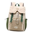 thumbnail image 1 of Mochila escolar para niñas, ideal para actividades al aire libre, viajes y compras. Verde, 1 of 8