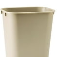 thumbnail image 4 of Rubbermaid Deskside Wastebasket, Versatile Plastic Trash Can, 3.5 Gallon, Beige, 6 Pack, 4 of 6