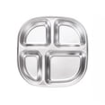 thumbnail image 5 of Joernso Stainless Steel Dinner Plate for Kids Cartoon Design Divided Tray Food-Grade Safe Durable Children Compartment Serving Snack Dishes, 5 of 8