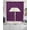 Purple, variant on Dark Brown Swag Kitchen Curtains Sets for Windows 24 Inch Length, Vintage Country Monochrome Chocolate Color Short Window Curtain Panels Swags Valances and Tiers 3 Piece Set for Cafe/Dining Room