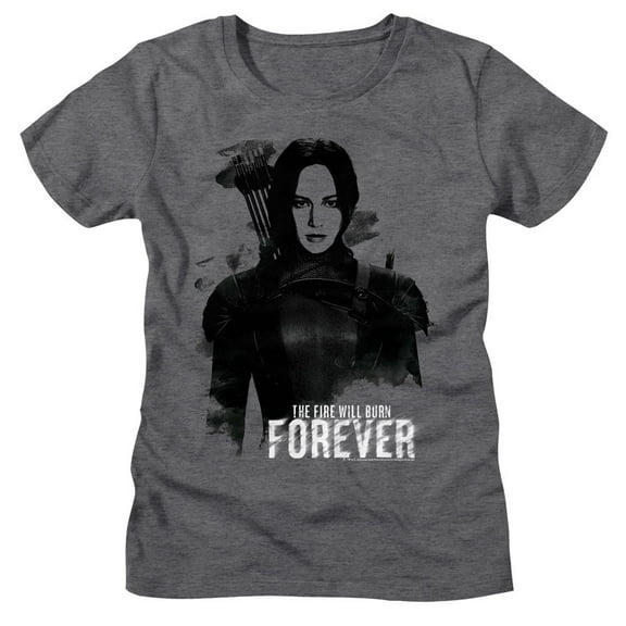 The Hunger Games Katniss Burn Forever Deep Heather Women's T-Shirt