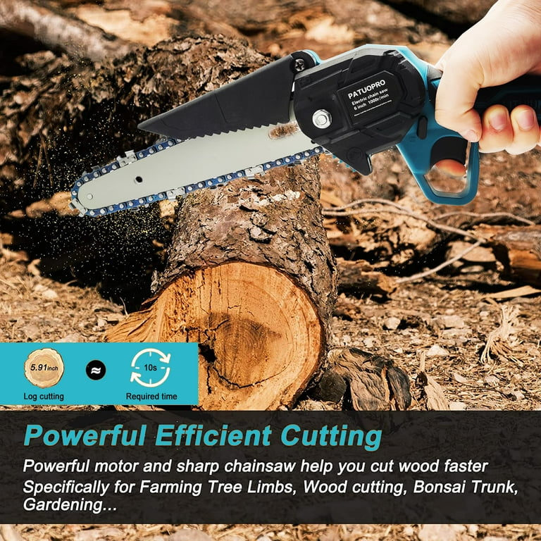 Mini Chainsaw 6 Inch Cordless Handheld Chain Saw Wood Cutting Tree Trimming Fit 18v Battery without Battery Walmart