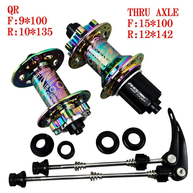PASAK MTB Bike Hub 6 Paws 4 Bearings Quick Release Thru Axle 32