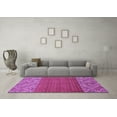 thumbnail image 3 of Ahgly Company Indoor Round Abstract Purple Modern Area Rugs, 7' Round, 3 of 4