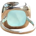 thumbnail image 4 of Checker Chalcedony Gemstone Ring, Natural Aqua Chalcedony Ring, Aqua Chalcedony Boho Ring, Genuine Birthstone, Women Ring, 925 Solid Silver, Bohemian Ring, Designer Handmade Jewelry, Big Stone Ring, 4 of 4