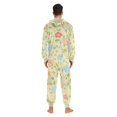thumbnail image 4 of FORMRS Onesies Pajama for Adults Unisex Hoodie Winter Jumpsuit One Piece Sleepwear, Sizes S-2XL, Colorful Flower, 4 of 7