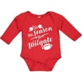 thumbnail image 3 of Inktastic Tis the Season to Tailgate with Helmets and Football Boys or Girls Long Sleeve Baby Bodysuit, 3 of 5