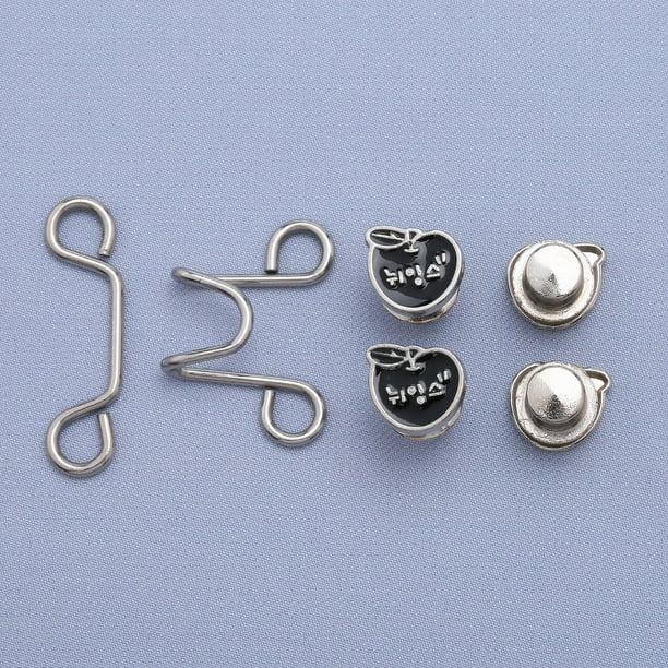 Botón de ajuste de cintura de falda con hebilla sin clavos Botón de jeans Botón de cintura de pantalón Cintura pequeña extraíble Artefacto ajustado