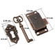 thumbnail image 5 of juegos de cerradura de puerta de gabinete vintage, cerradura de gabinete, cerradura de muebles antiguos con llave para buzones, casilleros, armarios, caja de herramientas Fokelyi 221085-2, 5 of 9