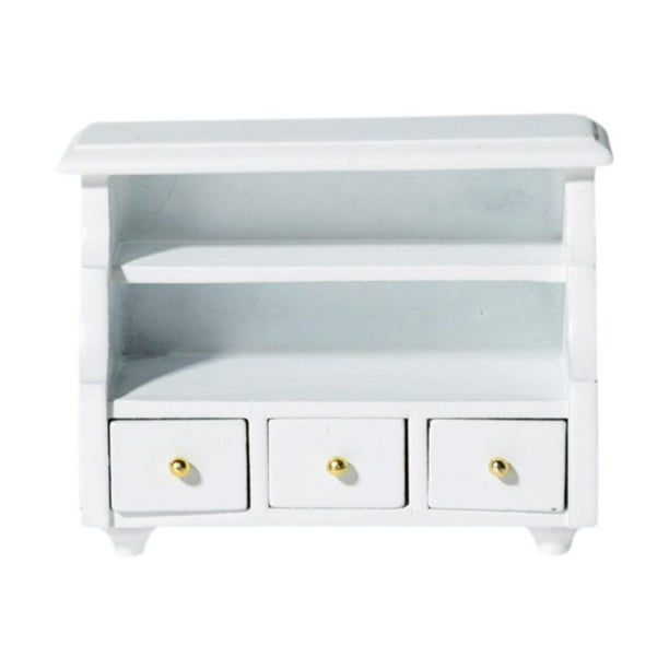 Gabinete en miniatura de casa de muñecas a 1:12, Decoración de adornos de juguetes para jugar, modelo de muebles para niños regalos de vacaciones para